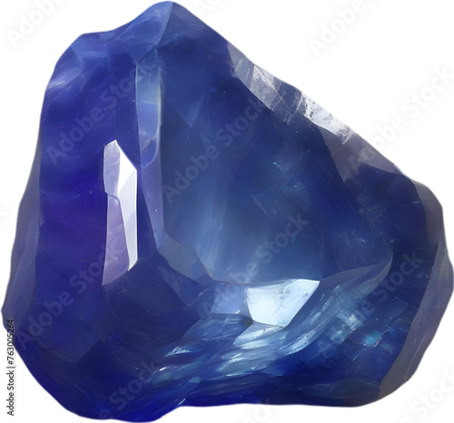 Sapphire stone, colorful gemstone clipart. photo