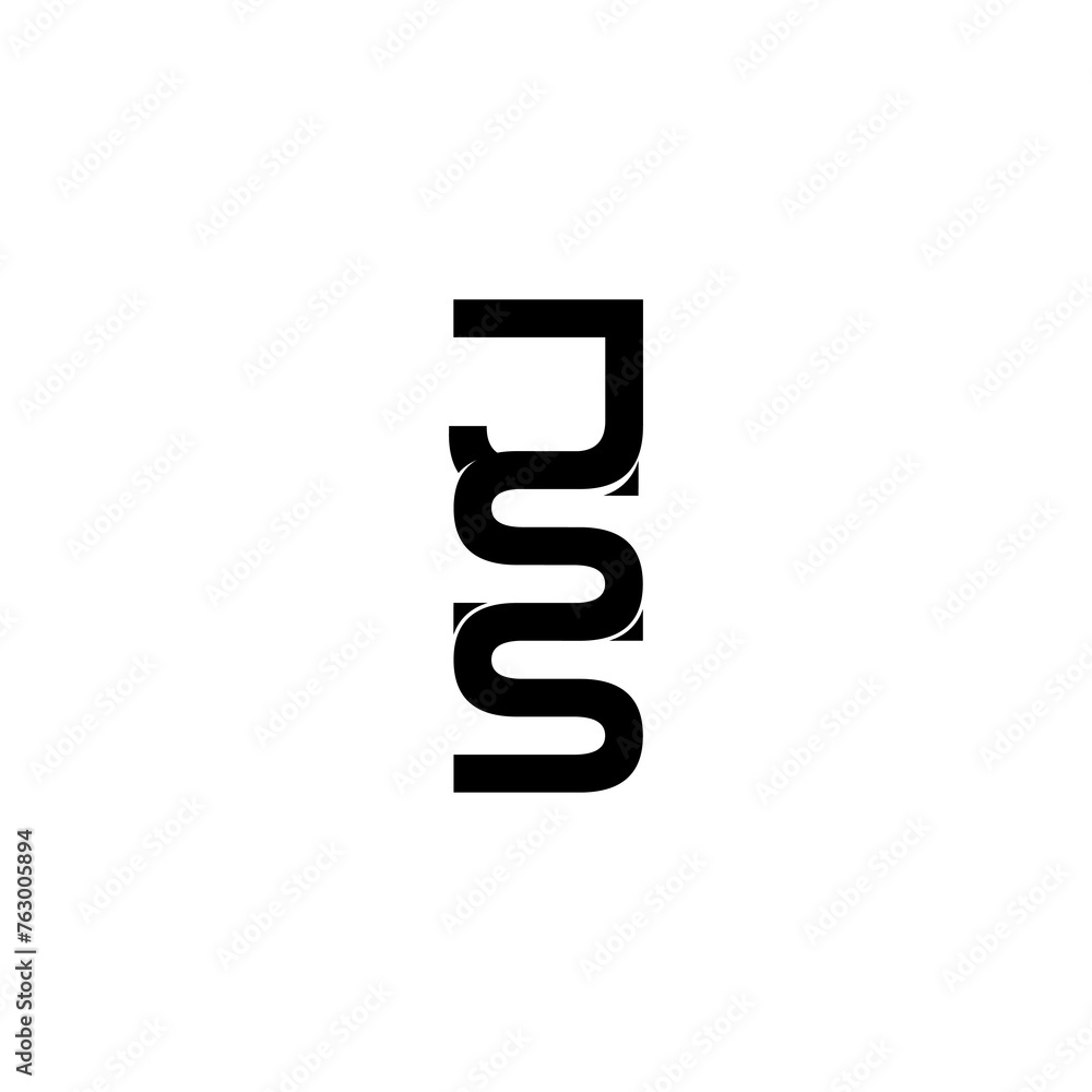 jss lettering initial monogram logo design jss lettering initial monogram logo design