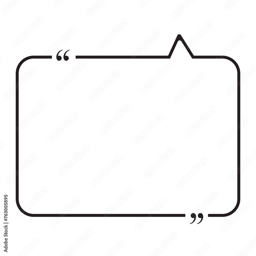 Quote box frame. vector illustration .EPS 10 Quote box frame. vector illustration .EPS 10
