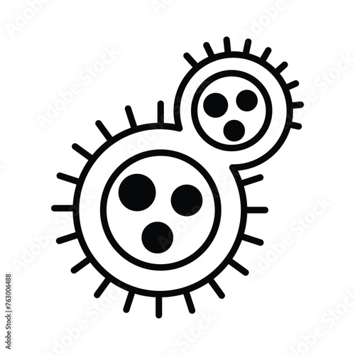 Epithelial cell icon editable stock vector illustration