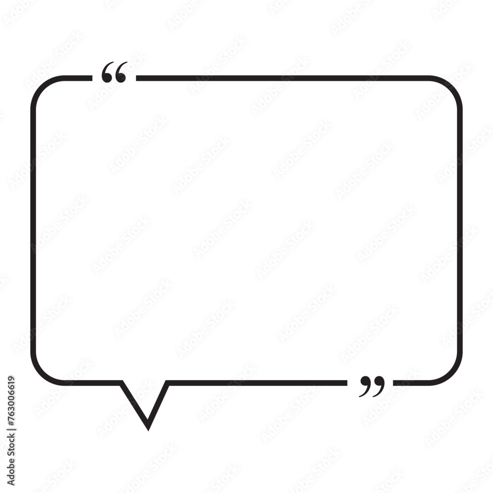 Quote box frame. vector illustration .EPS 10 Quote box frame. vector illustration .EPS 10