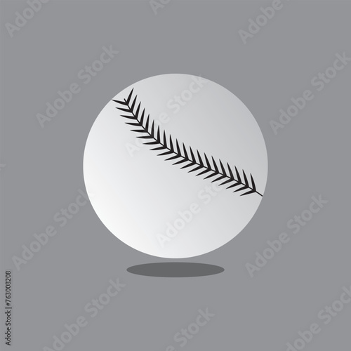 Smooth style baseball ball icon , eps10
