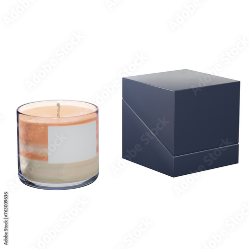 Candle box on white background and isolated © Forth_Visual