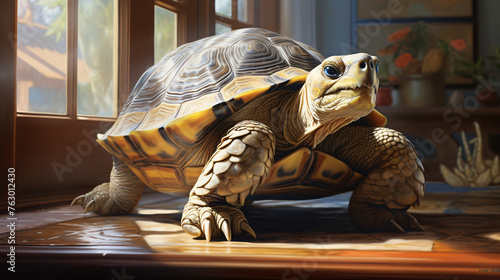 Apartmentdwelling turtle a cherished pet receiving  photo