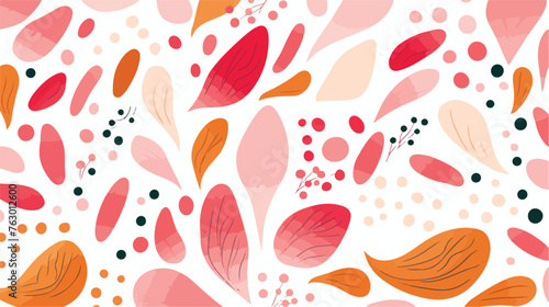 An abstract pattern inspired by nature. flat vector