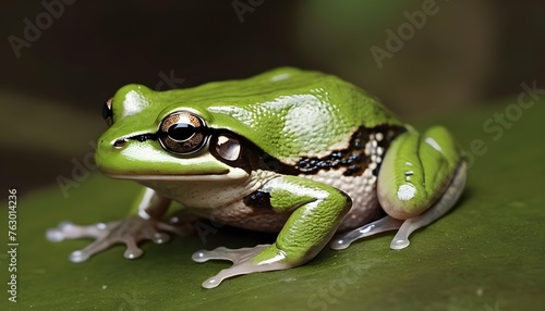 A Frog With Its Skin Blending Seamlessly With Its Upscaled 4