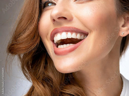 portrait of Woman smiling with beautiful teeth