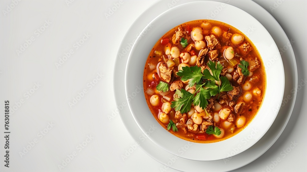 Pozole mexican food spicy soup meal traditional Pozole mexican food spicy soup meal traditional