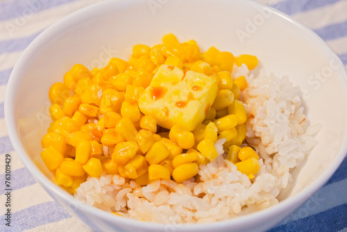 おいしいトウモロコシご飯