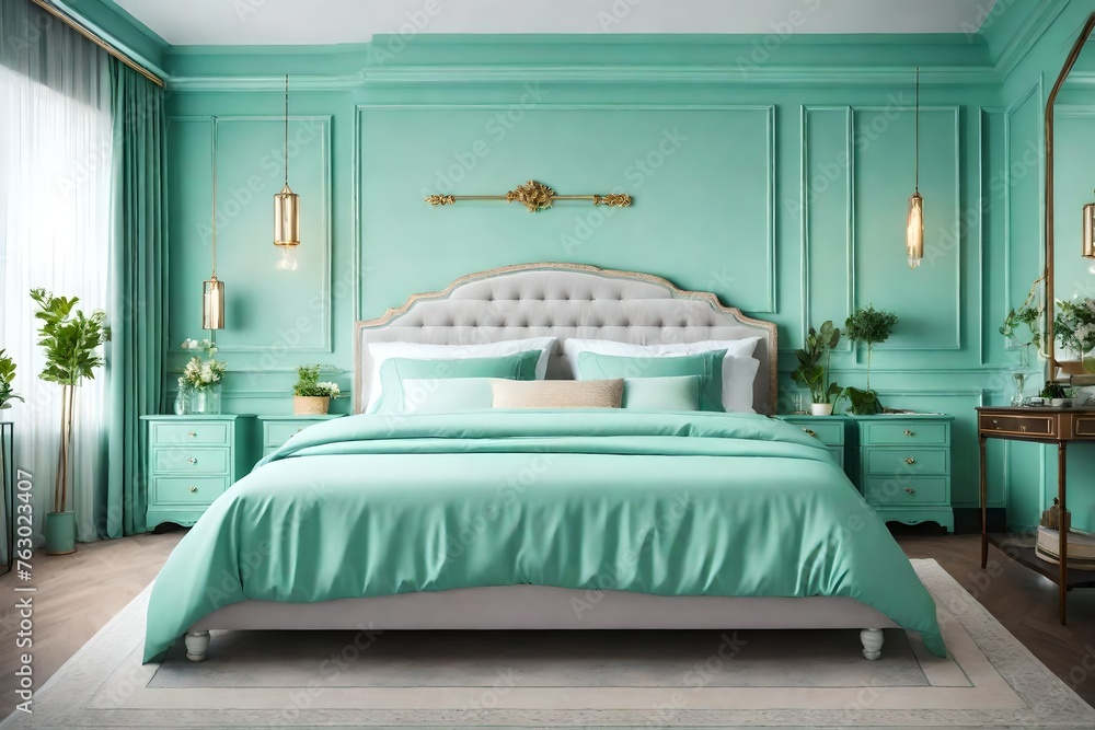 room with bed