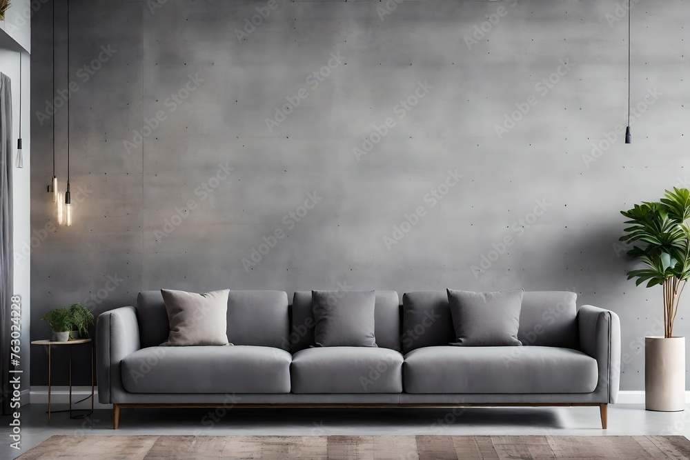 modern living room with sofa