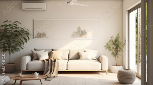 Comfortable space with efficient air conditioning main