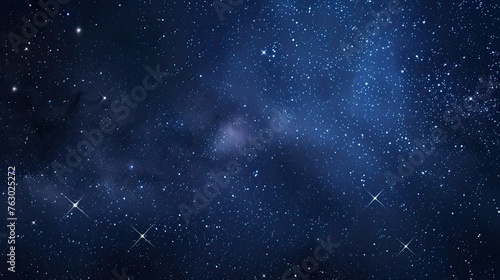 Night sky strewn with stars  space  cosmos. Constellations  milky way  astronomy  nebula. Beautiful backdrop  landscape. Unbridled landmarks and beauty of the universe concept. Generative by AI
