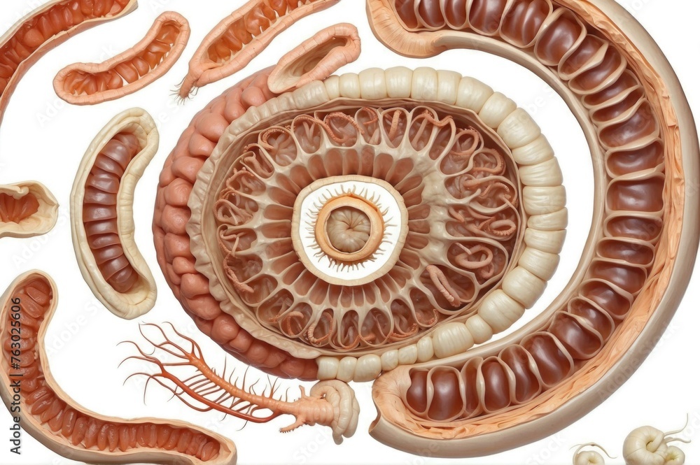 Incomplete Digestive System Examples A diagram of the digestive system with worms and other things ...