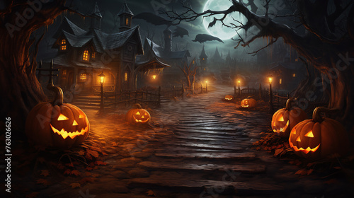 Halloween, Scary Witch Village photo
