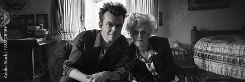 Infamous British criminals Ian Brady and Myra Hindley in an unsuspecting candid photo