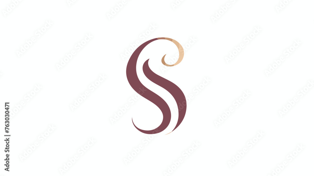 Letter ES or SE creative monogram logo template  
