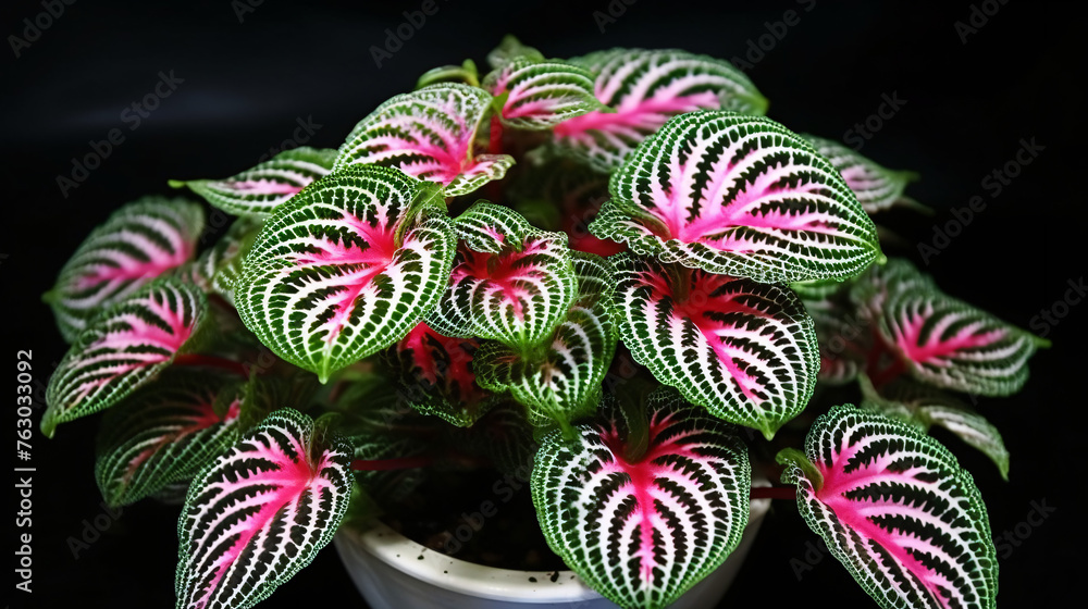 Fittonia nerve plant is a genus of flowering plants