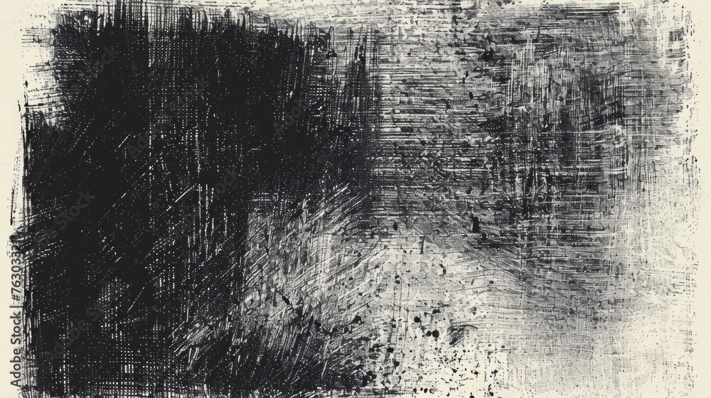 Obraz premium Monochrome Abstract Expressionist Brushwork texture