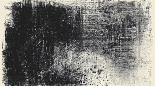 Monochrome Abstract Expressionist Brushwork texture
