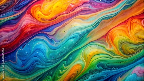 Abstract Colorful Marbled Waves Texture | Vibrant Background Design