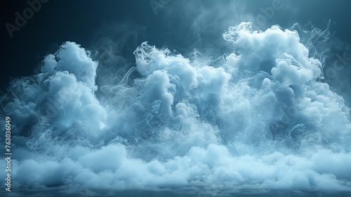 Smoke or fog isolated on a white background with a white modern cloudiness, mist or smog. Modern illustration in PNG format.