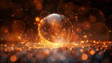 An abstract background with a light sphere effect