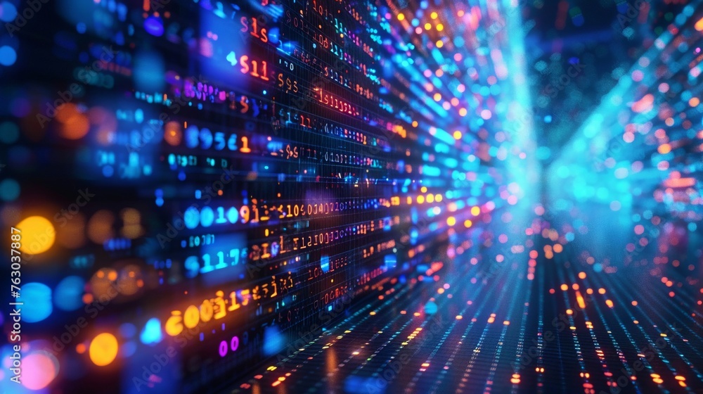 Software coding abstract AI flare Software coding abstract AI flare