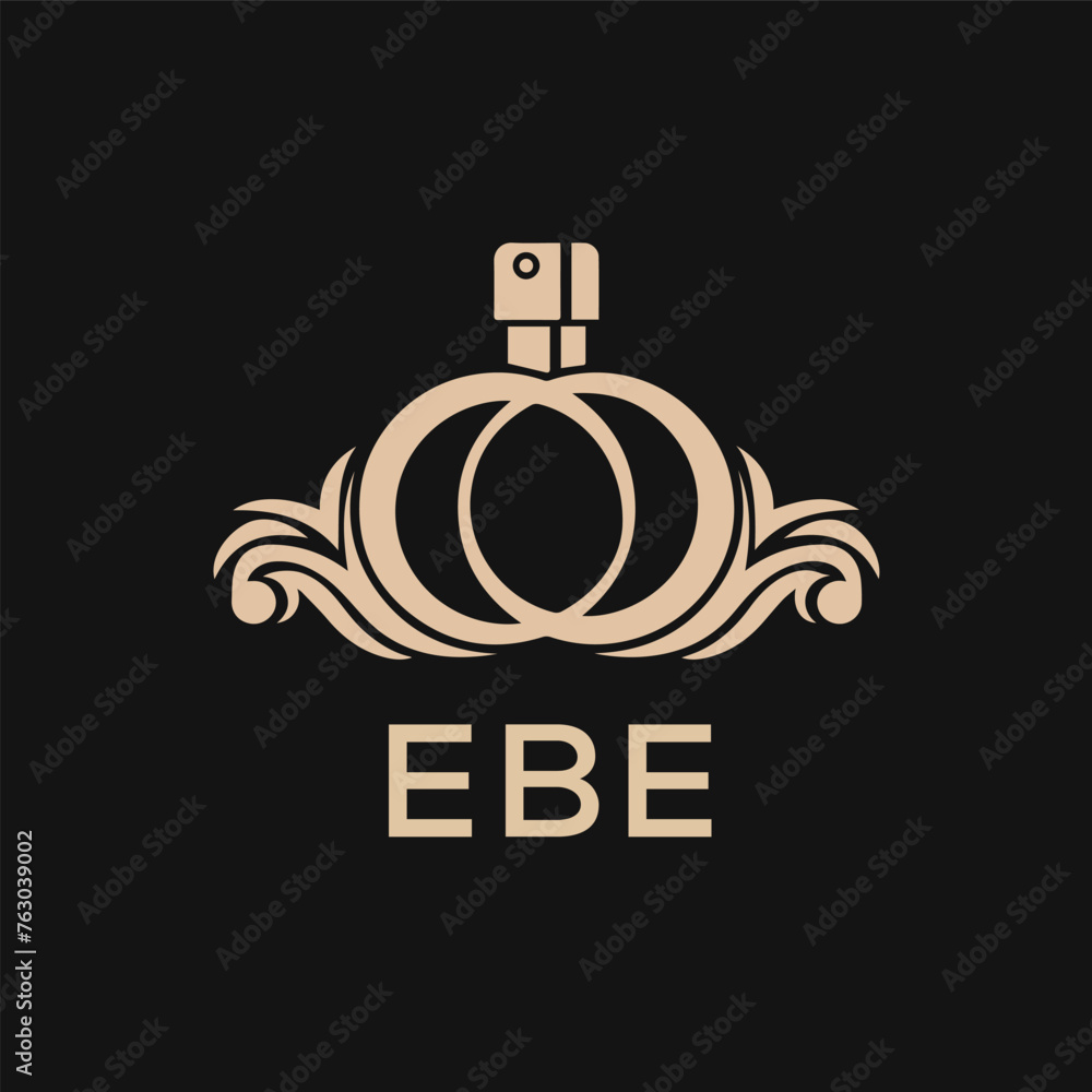 Obraz premium EBE Letter logo design template vector. EBE Business abstract connection vector logo. EBE icon circle logotype. 