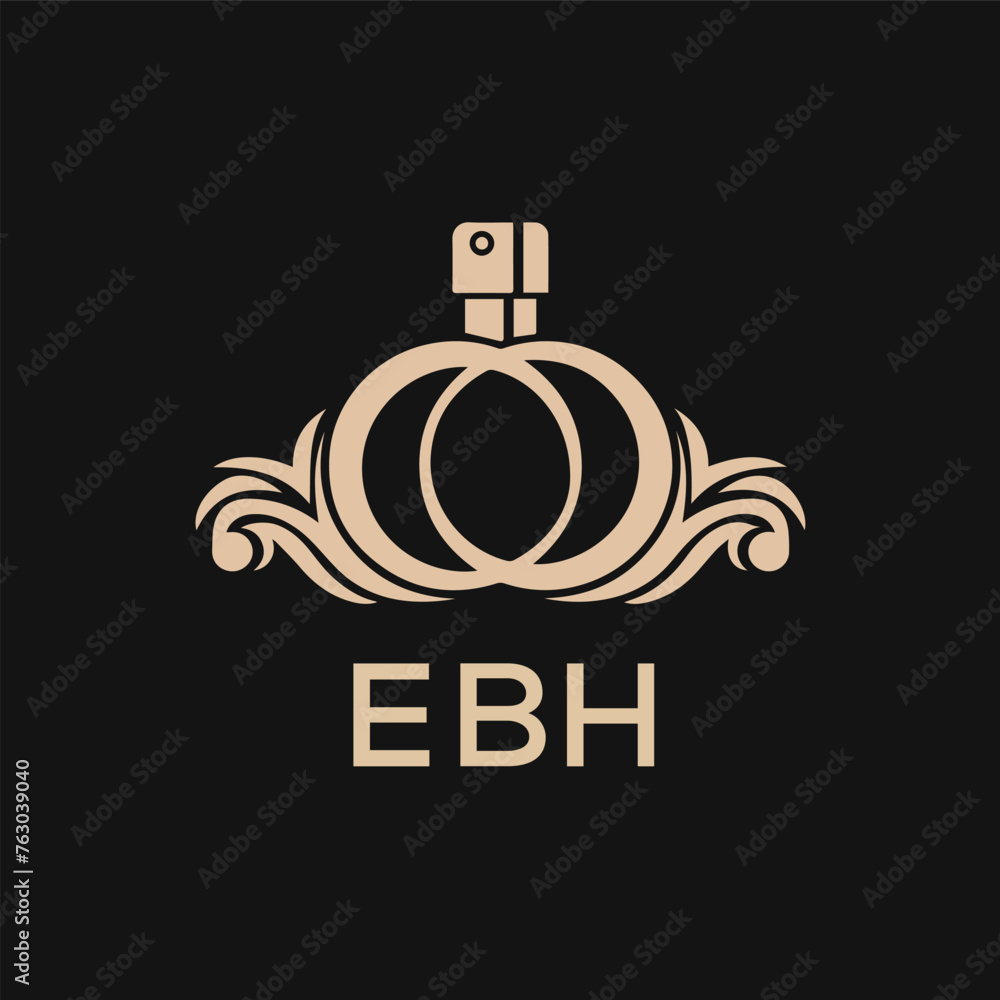 Fototapeta premium EBH Letter logo design template vector. EBH Business abstract connection vector logo. EBH icon circle logotype. 