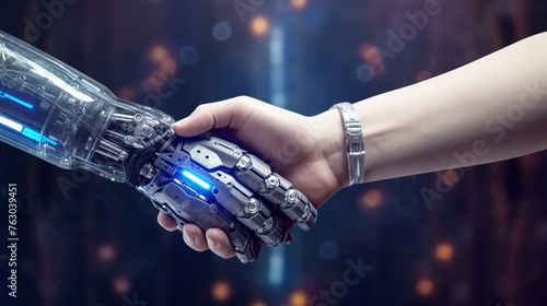 A Futuristic Handshake