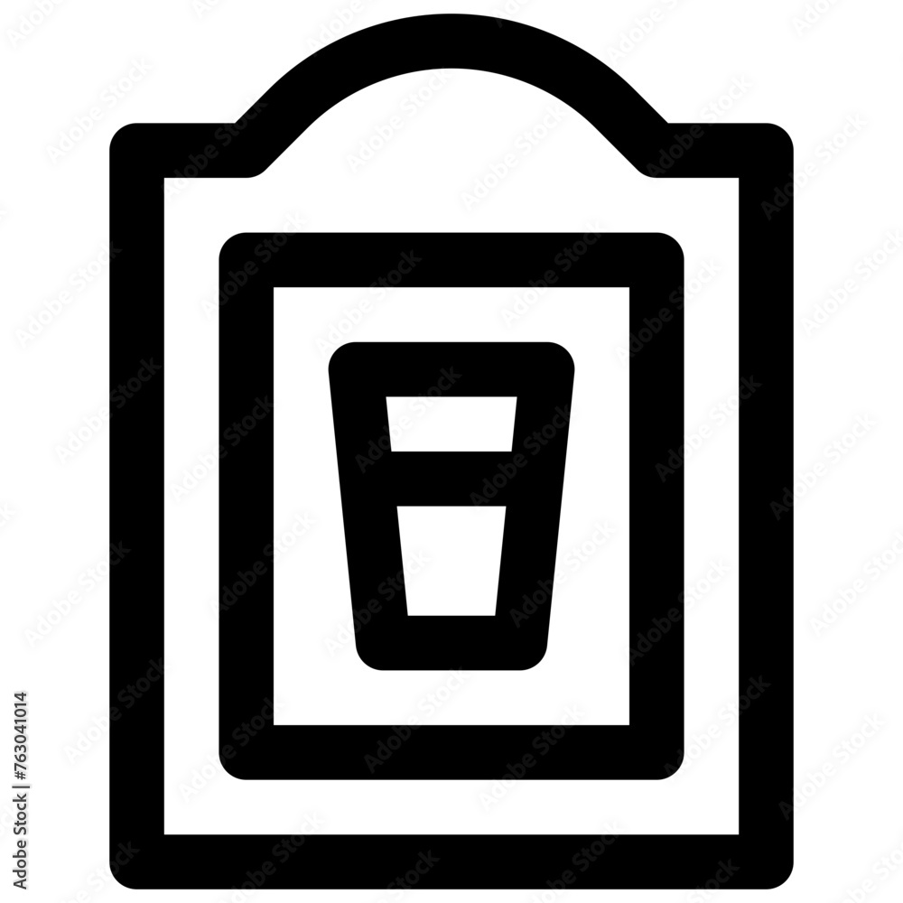 Pub sign. Editable stroke vector icon. Pub sign. Editable stroke vector icon.