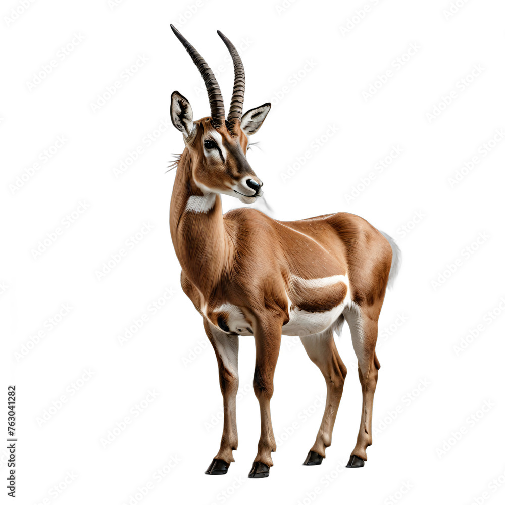 Fototapeta premium antelope isolated transparent background PNG. ai generated