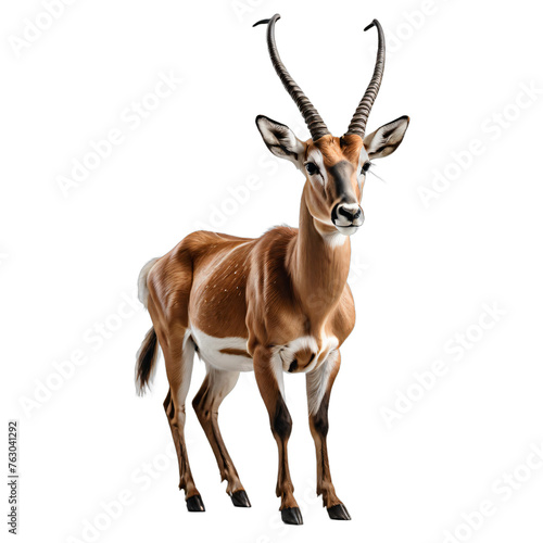 antelope isolated transparent background PNG. ai generated © slumart