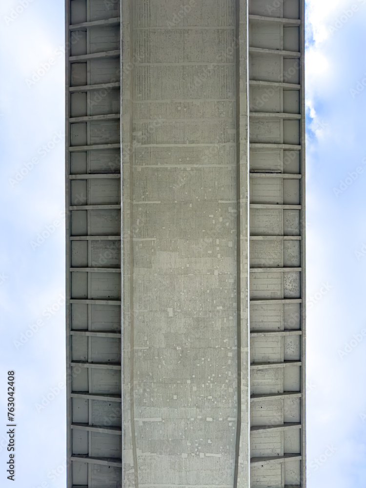 Brückenkonstruktion Ansicht von unten