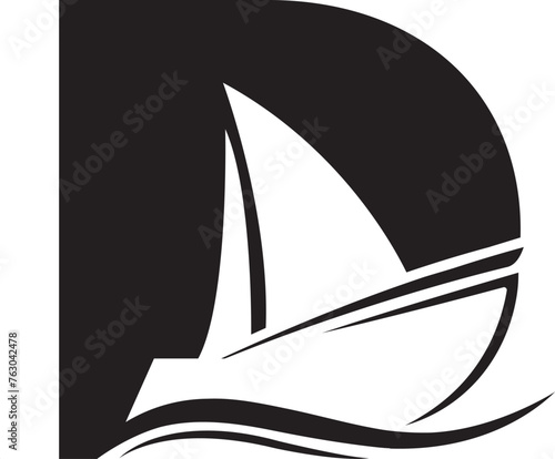 d boat logo

