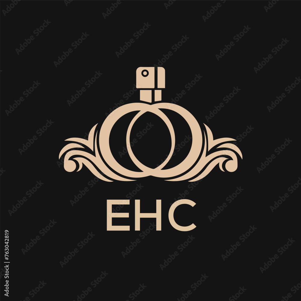 Fototapeta premium EHC Letter logo design template vector. EHC Business abstract connection vector logo. EHC icon circle logotype. 