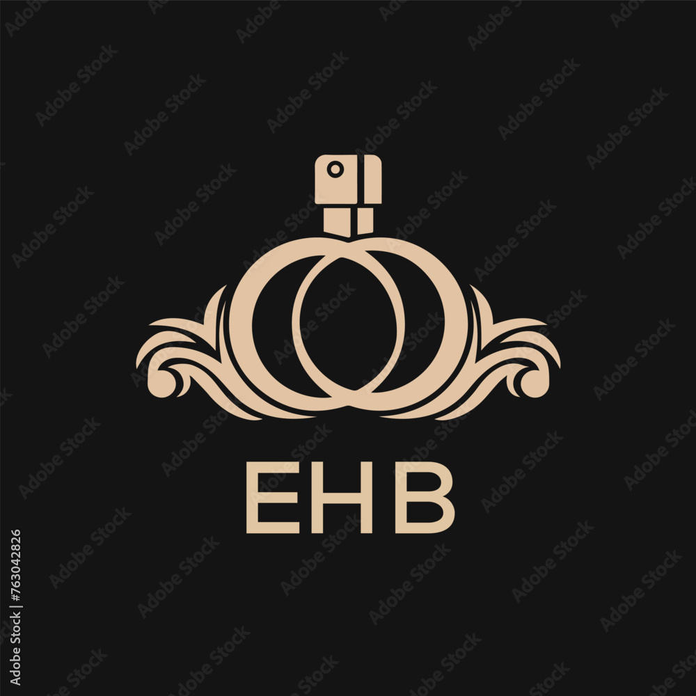 Fototapeta premium EHB Letter logo design template vector. EHB Business abstract connection vector logo. EHB icon circle logotype. 
