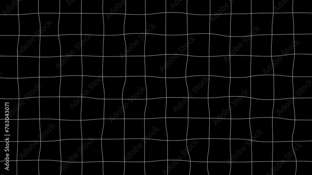 Wiggling Lines grid loop animated black background 4K 60 FPS 