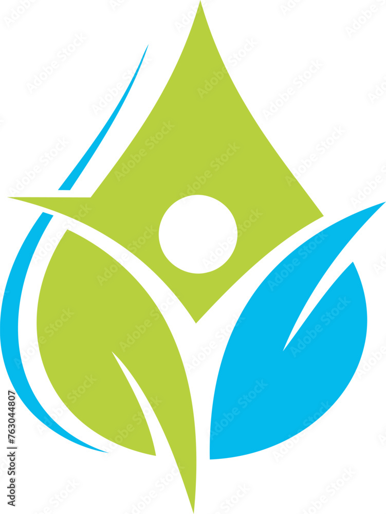 leaf with drop logo leaf with drop logo