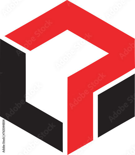 letter lp shape logo
