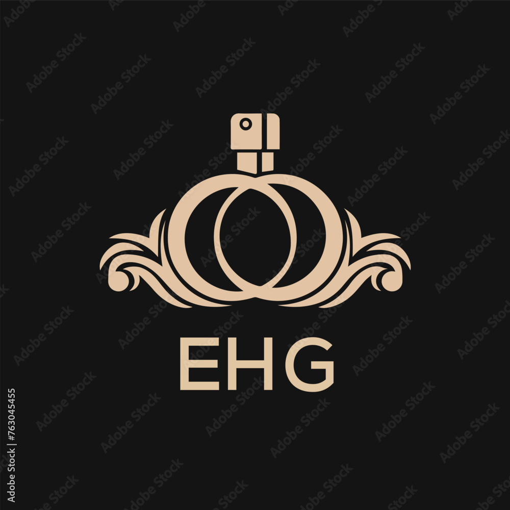 Fototapeta premium EHG Letter logo design template vector. EHG Business abstract connection vector logo. EHG icon circle logotype. 