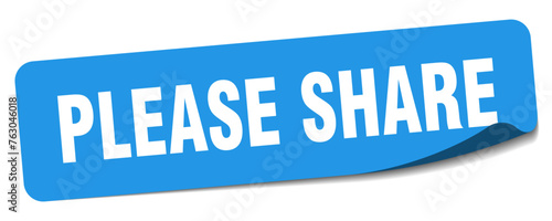 please share sticker. please share label