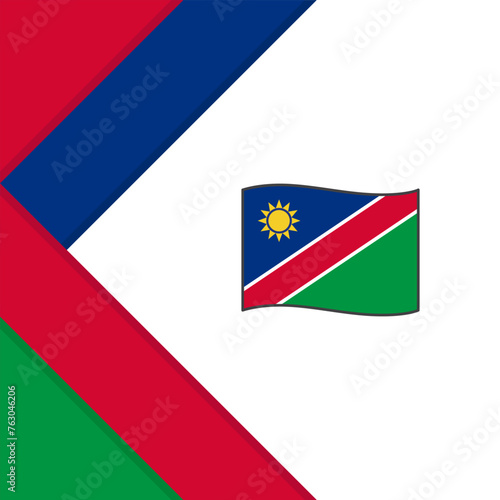 Free Download Namibia Flag Abstract Background Design Template. Namibia Independence Day Banner Social Media Post. Namibia Illustration - GFXLoad