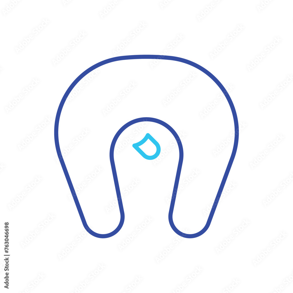 Obraz premium two color Neck Pillow vector icon