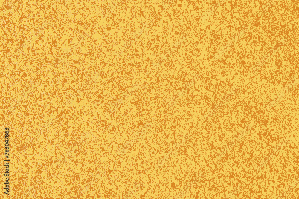 Rough grainy vector sand surface texture on the beach or desert. Yellow grunge noisy monochrome pattern for overlay