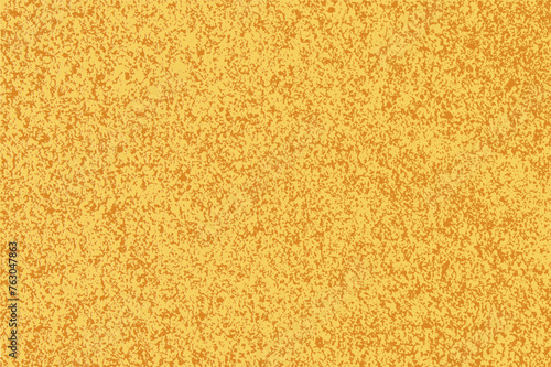 Rough grainy vector sand surface texture on the beach or desert. Yellow grunge noisy monochrome pattern for overlay
