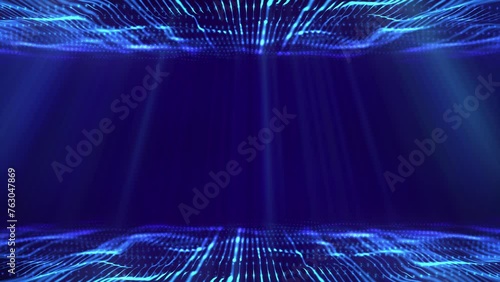 Effect reflection light underwater video. 3D motion loop animated frame background. photo
