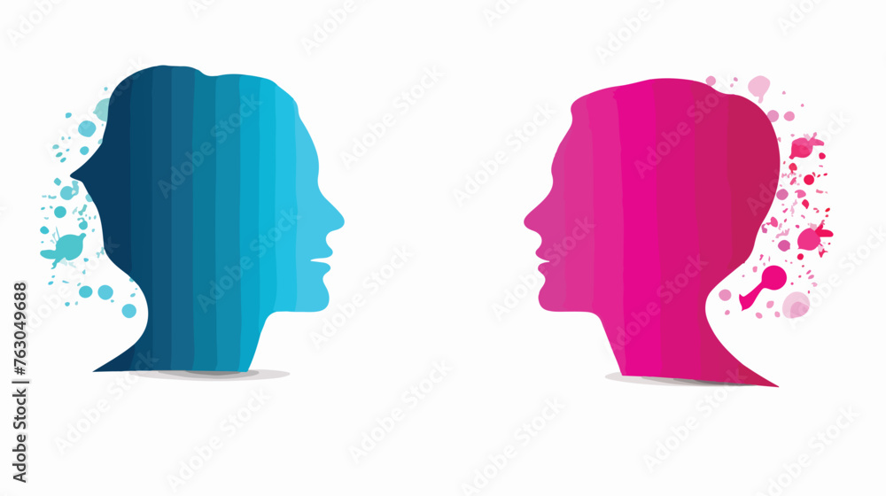 Speech bubbles icon stock vector illustration flat 