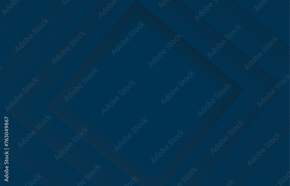 Obraz premium Abstract elegant blue background with shiny black geometric lines. Modern gray diagonal rounded lines pattern. Horizontal banner template. Suitable for covers, posters, presentations, vectors